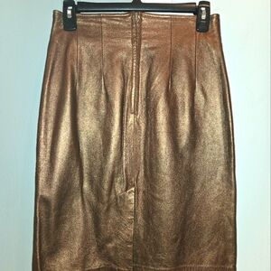 Vintage leather skirt